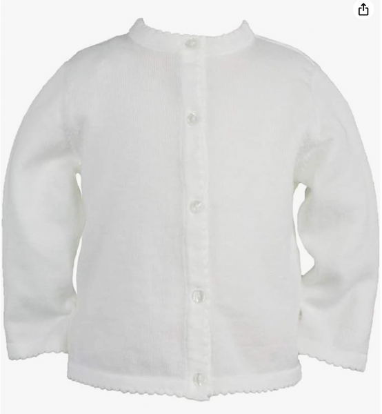 Petit Ami Scallop Cardigan