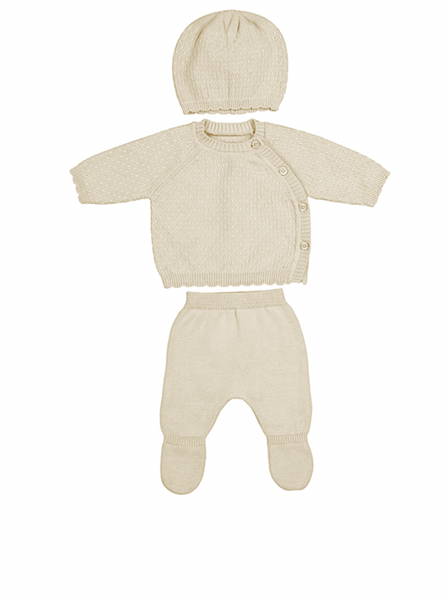 2 Pc Knit Set Ivory