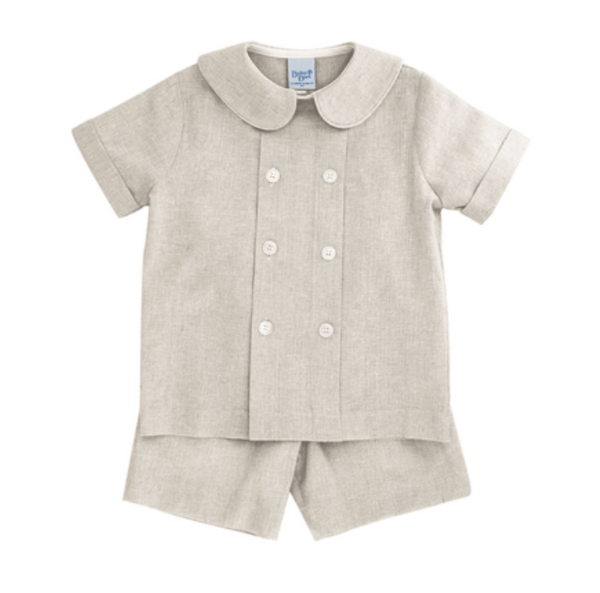 Oxford  Linen Short Set