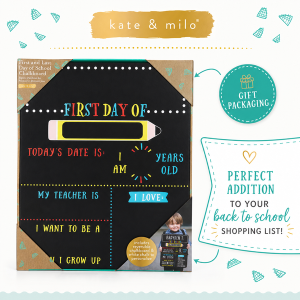 First Day and Last Day of School Reversible Chalkboard
