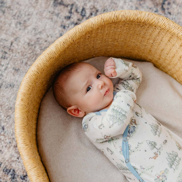 Newborn Knotted Gown - Hundred Acre Wood