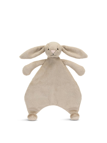 Jellycat Bashful Bunny Comforter, 27cm x 20cm x 7cm
