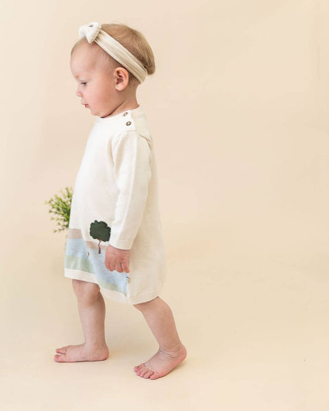 Farm House Baby Knit Tunic Dress (Organic Cotton)