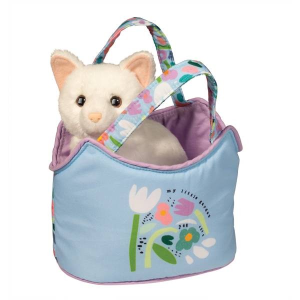 Douglas Cuddle Toys Sassy Sak with White Cat