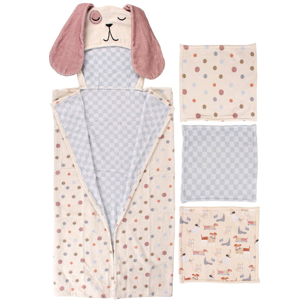 Puppy Hooded Towel Set