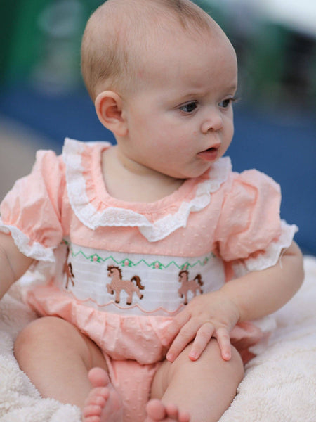 Western Horse Embroidery Romper