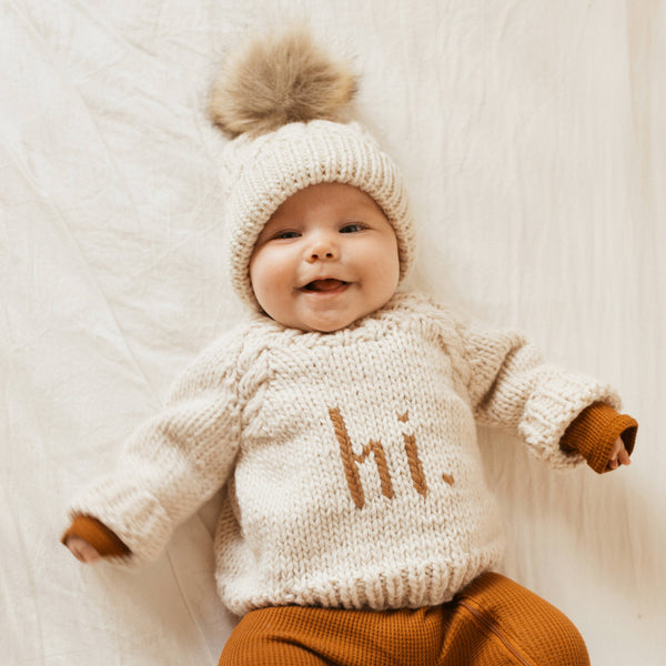 Hi. Pecan Sweater