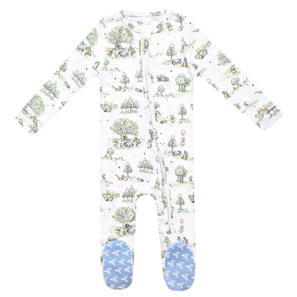 Zip-Up Footie Pajama - Hundred Acre Wood
