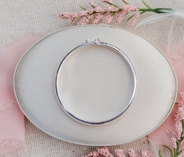 Classic Silver Bangle Bracelet