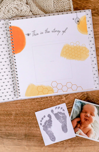Honey Bee Luxury First Year Baby Memory Book