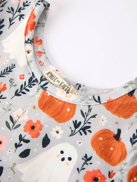 Pumpkin Ghost Twirl Dress