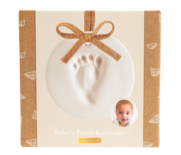 Clay Baby Prints DIY Holiday Keepsake Ornament, Burlap
