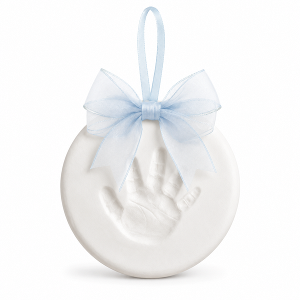 DIY Baby Print Ornament Kit with Hatbox, Blue