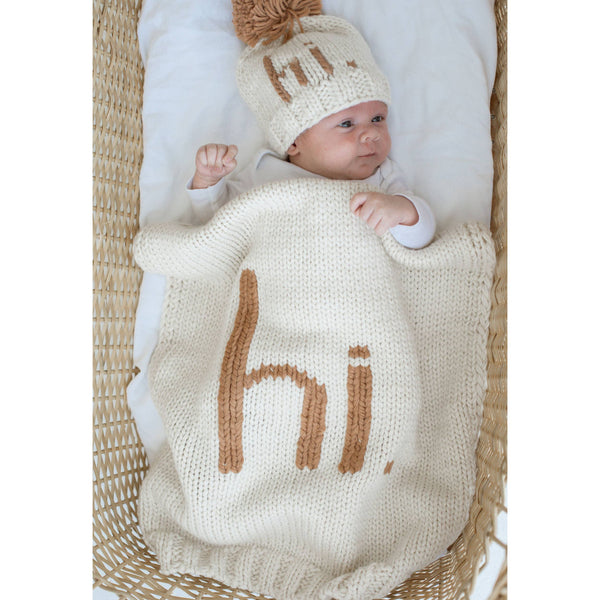 Hi. Baby Blanket Pecan