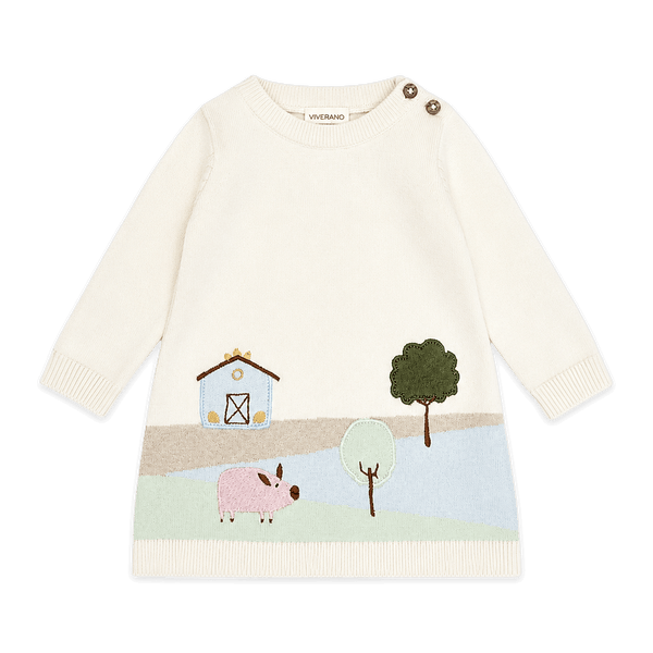 Farm House Baby Knit Tunic Dress (Organic Cotton)