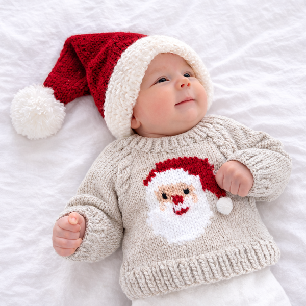 Jolly Santa Sweater Oatmeal
