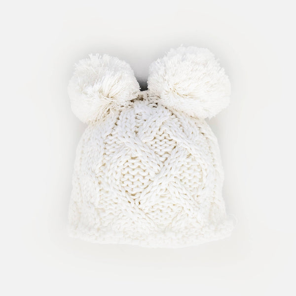 Newborn  Beanie – White