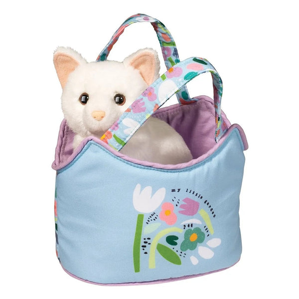 Douglas Cuddle Toys Sassy Sak with White Cat