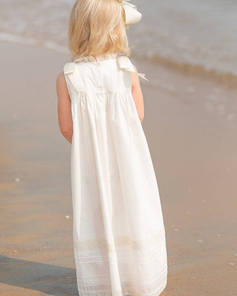 Cambridge White Sleeveless Heirloom Dress
