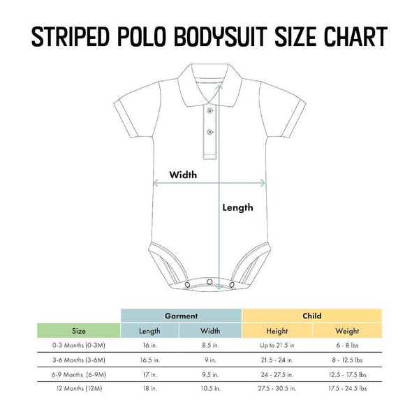 Tennessee Vols Striped Polo Bodysuit