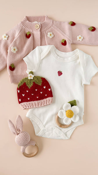 Teether Bunny Pink Rattle