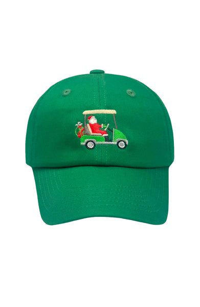 Adult Santa Golf Cart Baseball Hat