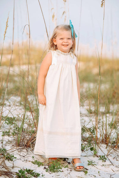 Cambridge Ecru Sleeveless Heirloom Dress