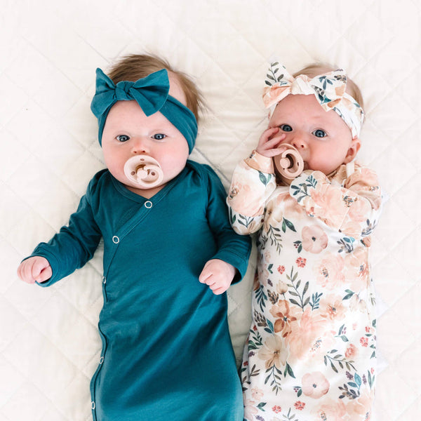 Newborn Knotted Gown - Autumn