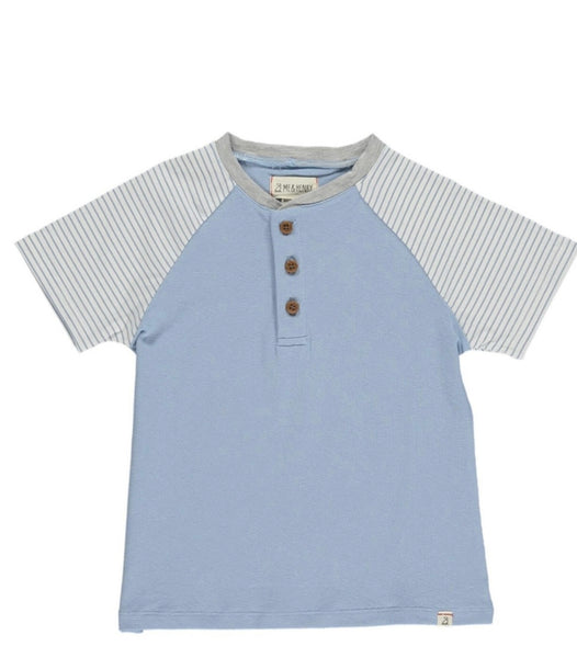 Stripe Henley Raglan