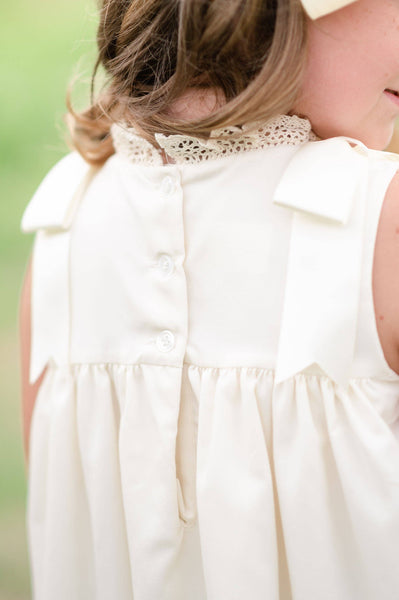 Cambridge Ecru Sleeveless Heirloom Dress