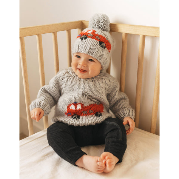 Fire Engine Crew Neck Sweater