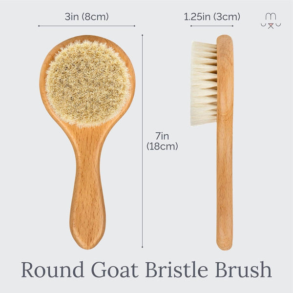 Wooden Baby Hair Brush Set (3 Piece)