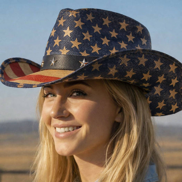 Liberty Star Western Straw Cowboy Hat