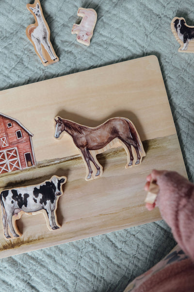 Farm Animals Wooden Puzzle