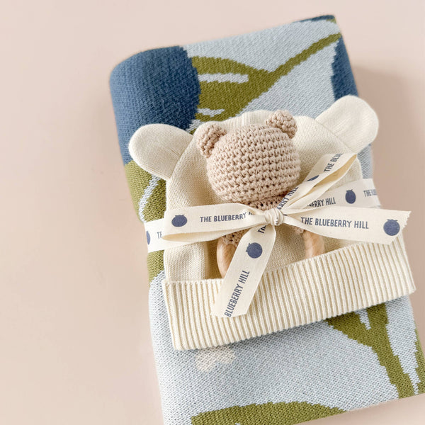 Teether Bear Brown Rattle