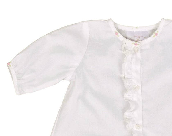 Linden Rose Daygown & Diaper Cover - White