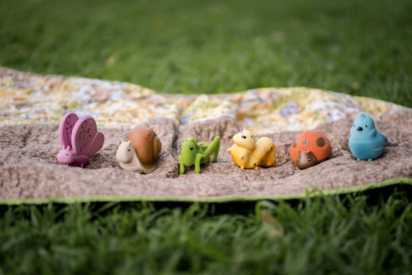 Butterfly Natural Rubber Teether, Rattle & Bath Toy