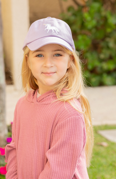 Rainbow Unicorn Bow Baseball Hat