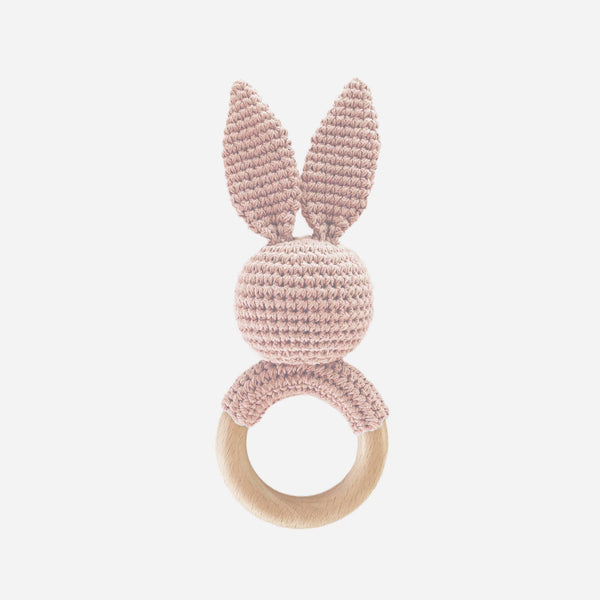 Teether Bunny Pink Rattle