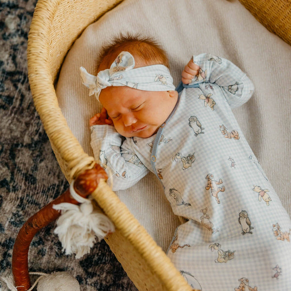 Newborn Knotted Gown - Winnie the Pooh and Friends