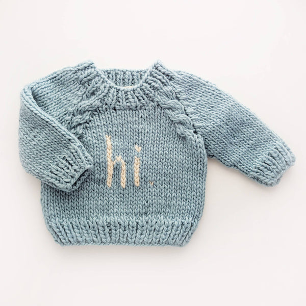 Hi. Surf Blue Sweater