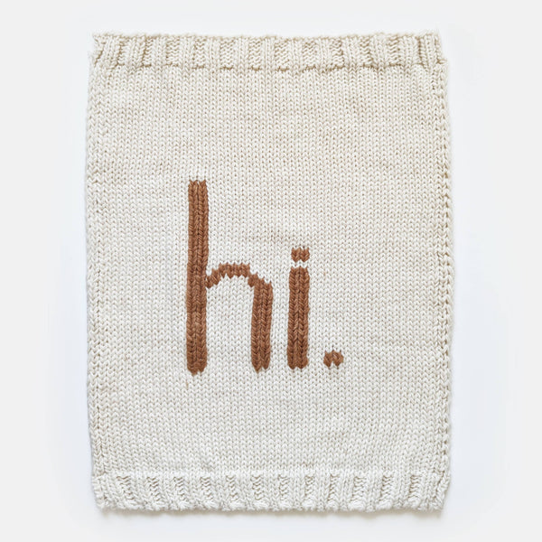 Hi. Baby Blanket Pecan