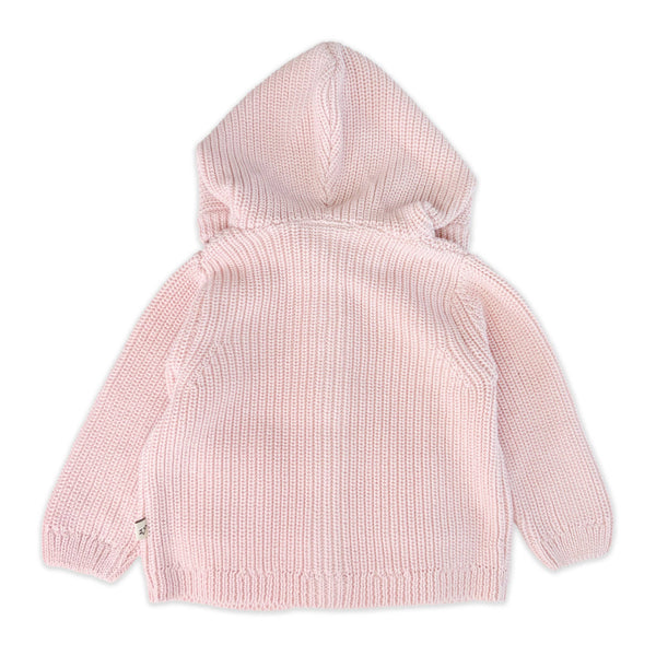 Milan Knit Hooded Button Jacket