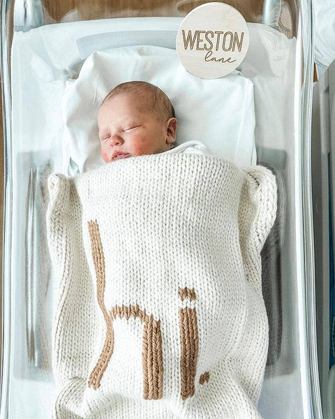 Hi. Baby Blanket Pecan