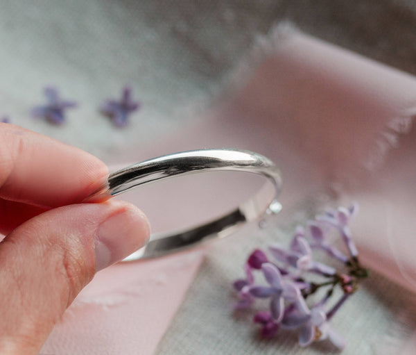 Classic Silver Bangle Bracelet