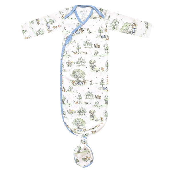 Newborn Knotted Gown - Hundred Acre Wood