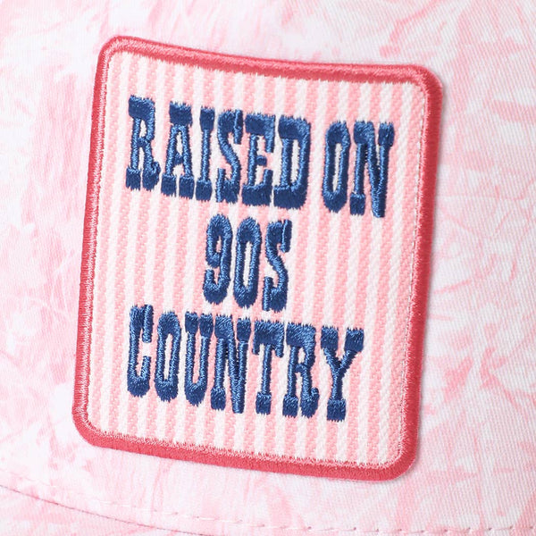 RAISED ON 90'S Camo Trucker Hat