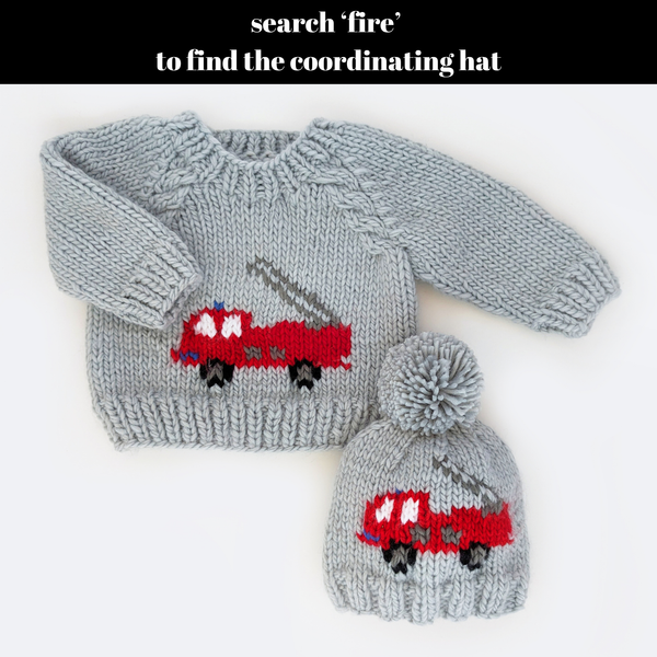 Fire Engine Crew Neck Sweater