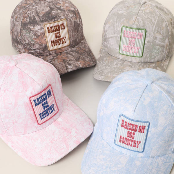 RAISED ON 90'S Camo Trucker Hat