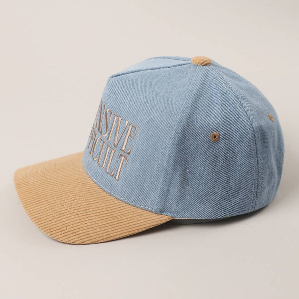 EXPENSIVE DIFFICULT Corduroy Trucker Hat
